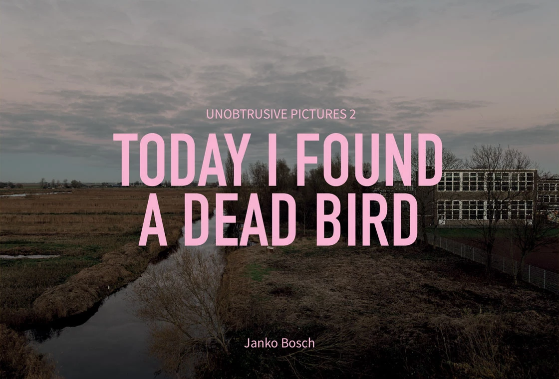 Cover of the photo book 'Today I found a dead bird' with pictures taken in Tokyo